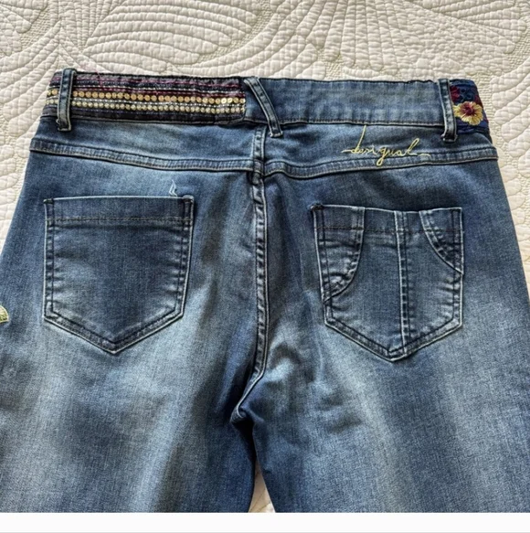 Desigual Boho Hippie Joggers Style Jeans Size 32 - Picture 8 of 10